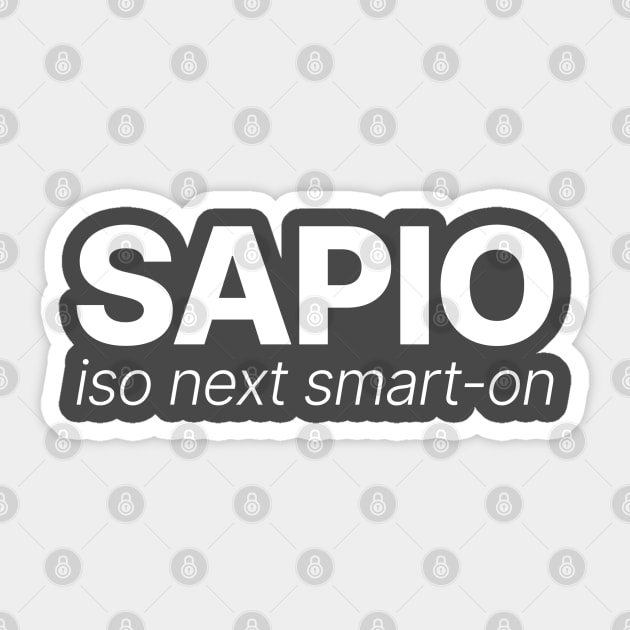 Sapio, ISO my Next Smart-On Sticker by codeWhisperer